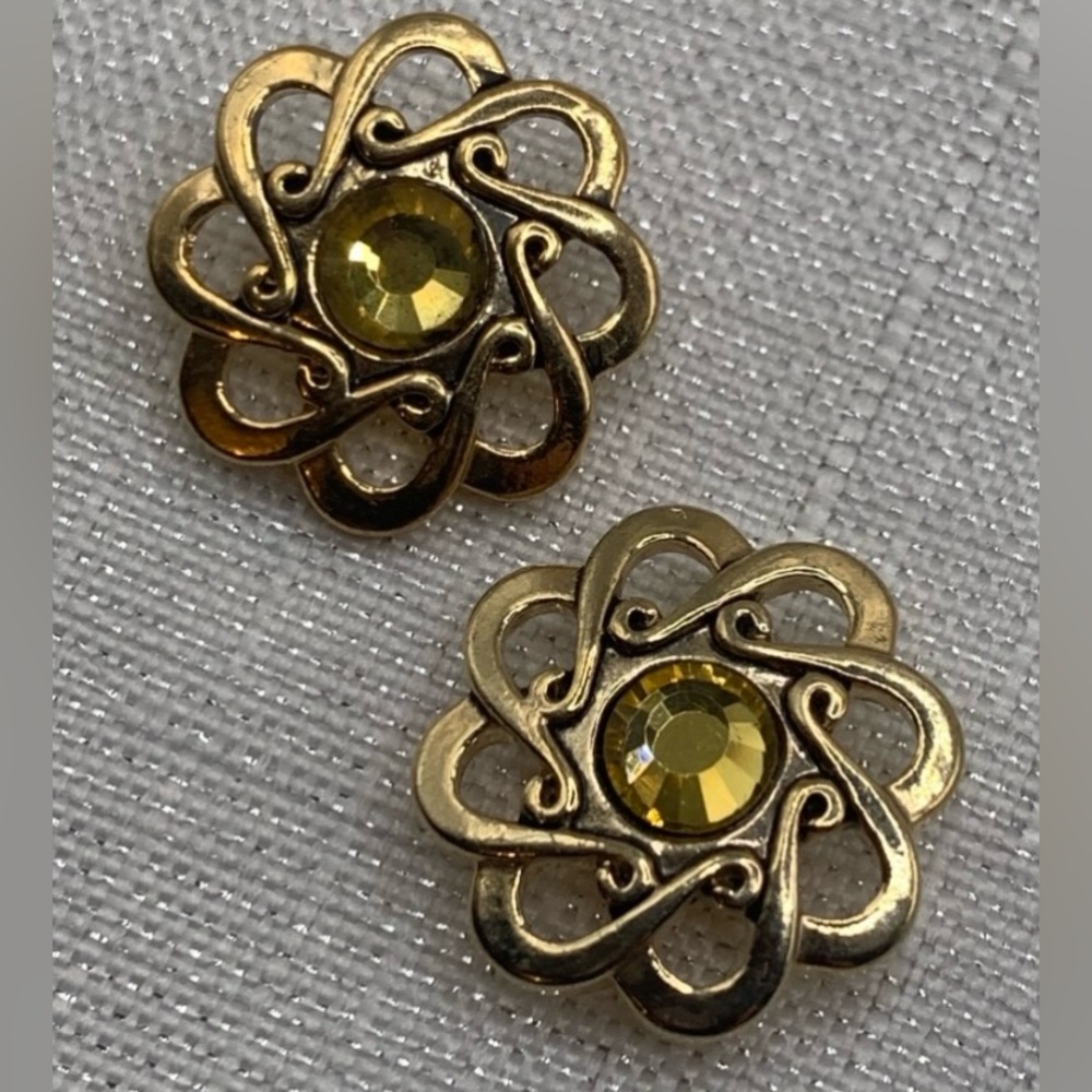 💗GOLD & YELLOW - Matching Snap Button Charms - Ginger Snaps & Co. Set of 2